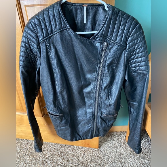 Free People Leather Jacket - Picture 2 of 4